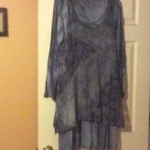 Funky, layered designer dress